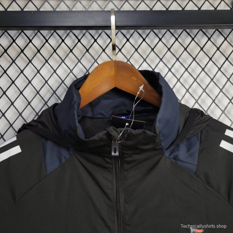 25/26 Newcastle United Jacket Black Windbreaker