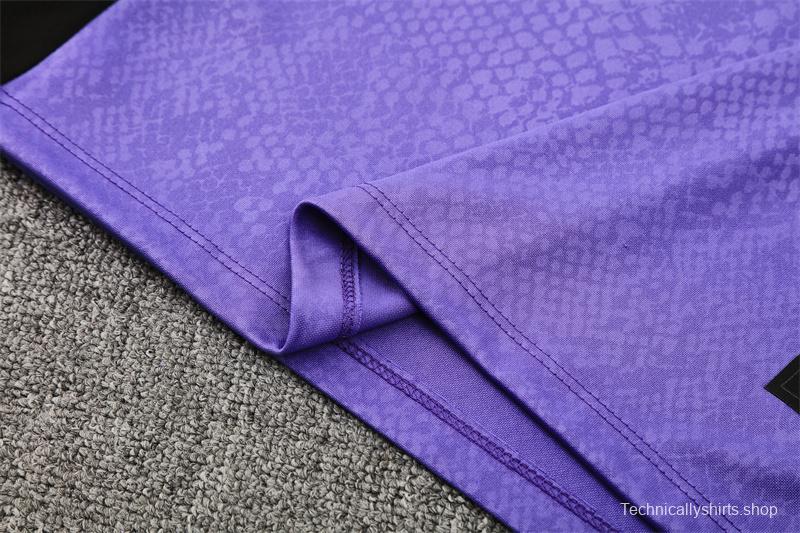 25/26 Barcelona Purple Joint Edition Half Zipper Jacket+Long Pants