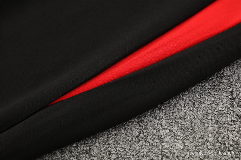 25/26 Portugal Black Half Zipper Jacket+Long Pants