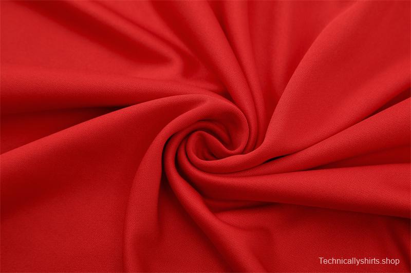 25/26 Portugal Red Half Zipper Jacket+Long Pants