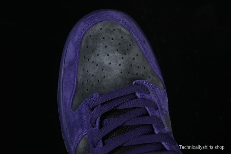 Nike Supreme x Dunk SB Dunk Low Casual Skate Shoes Gray Purple - HQ8487-500