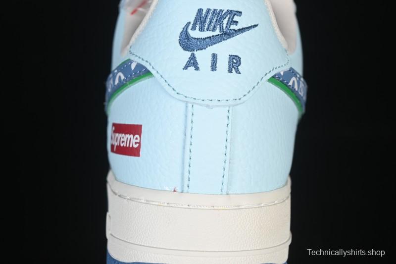 Nike Air Force 1 '07 Low LV Collaboration White Blue Casual Sneakers - YF9511-809