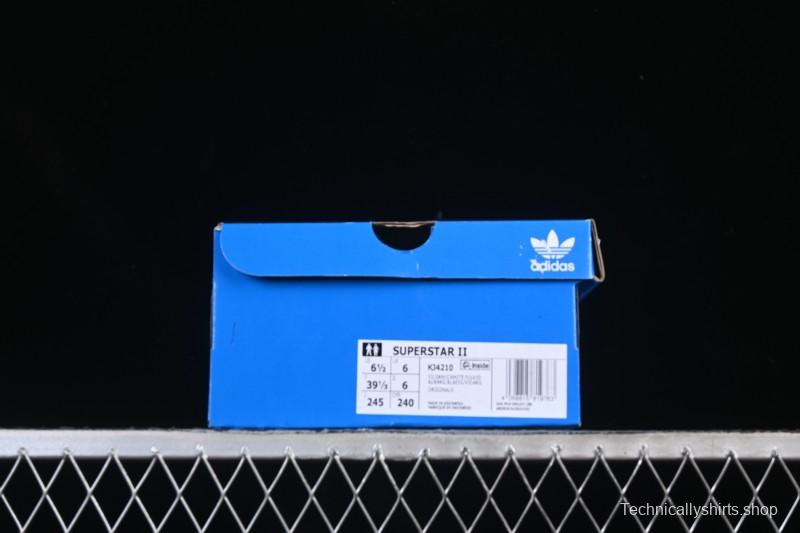 Adidas Originals Superstar II Casual Sneakers with Shell Toe Design - KJ4210