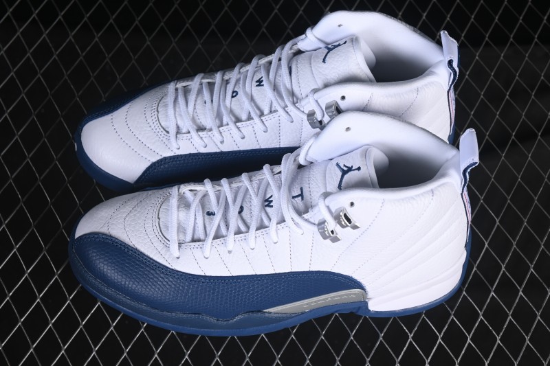 Nike Air Jordan 12 Retro French Blue And White Basketball Shoes - CT8013-114