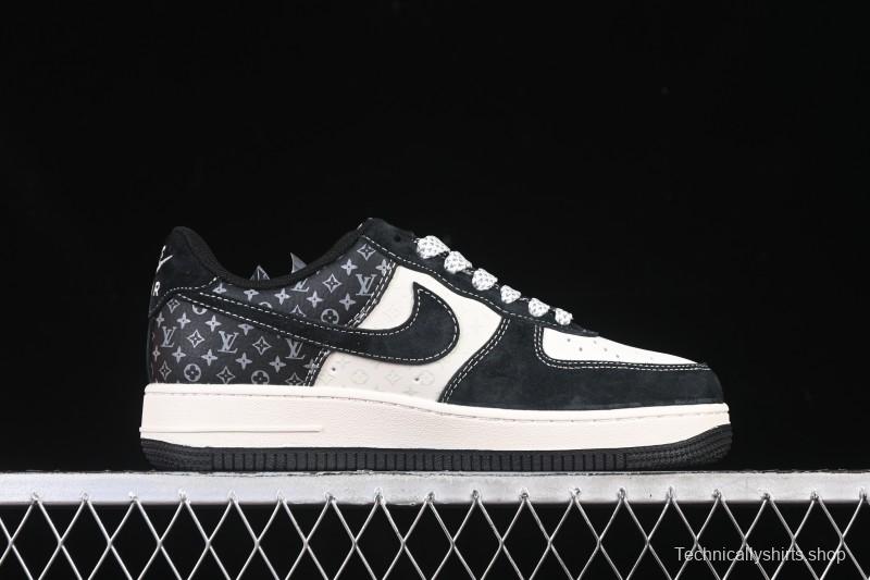 Nike Air Force 1 '07 Low LV Collaboration Stitched Label Print Casual Sneakers - CX5050-Y10