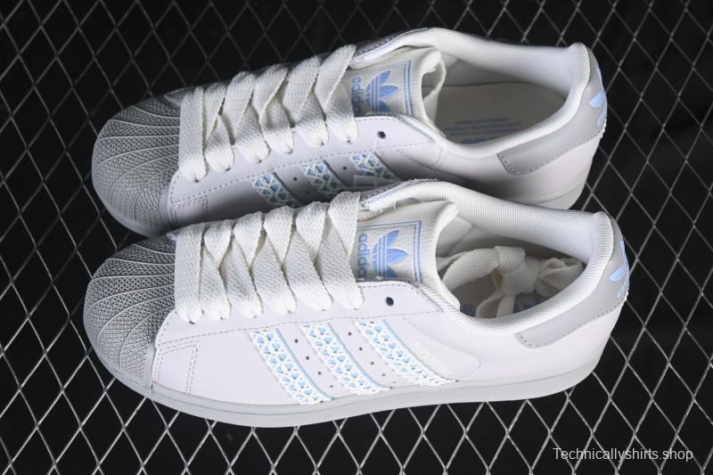 Adidas Superstar II J Casual Sneakers with Shell Toe Design - JQ8729