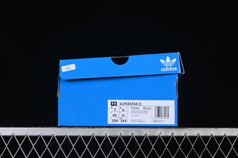 Adidas Superstar II Casual Sneakers with Shell Toe Design - KJ6981