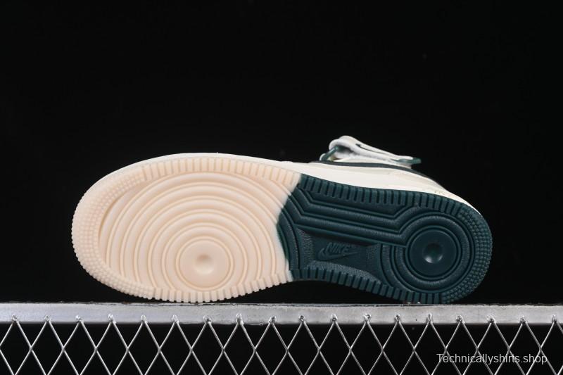 Nike Air Force 1'07 Mid Casual Shoes with Reflective Design and Full-Length Air Cushion - XL0236-235