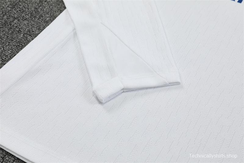 Player Version 25/26 Paris White T90 Half Zipper Jacket+Long Pants