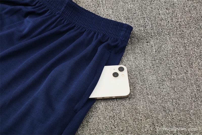 25/26 Barcelona Royal Blue T90 Short Sleeve Jersey+Shorts with XS