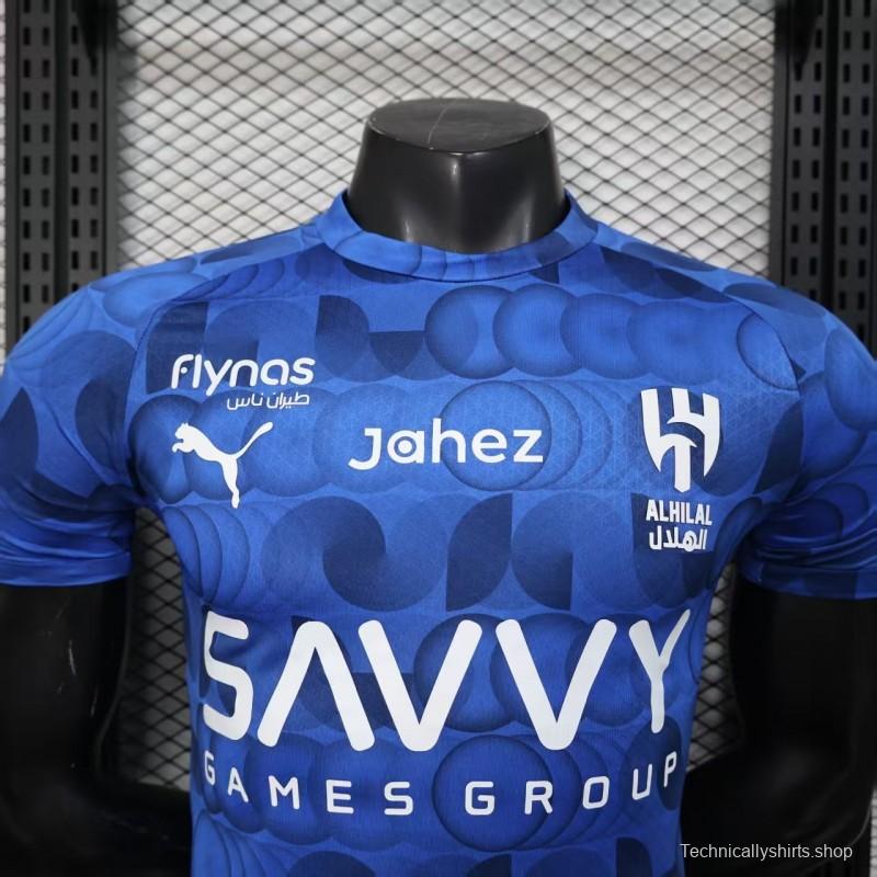 Player Version 25/26 Al Hilal Pre-Match Blue Jersey