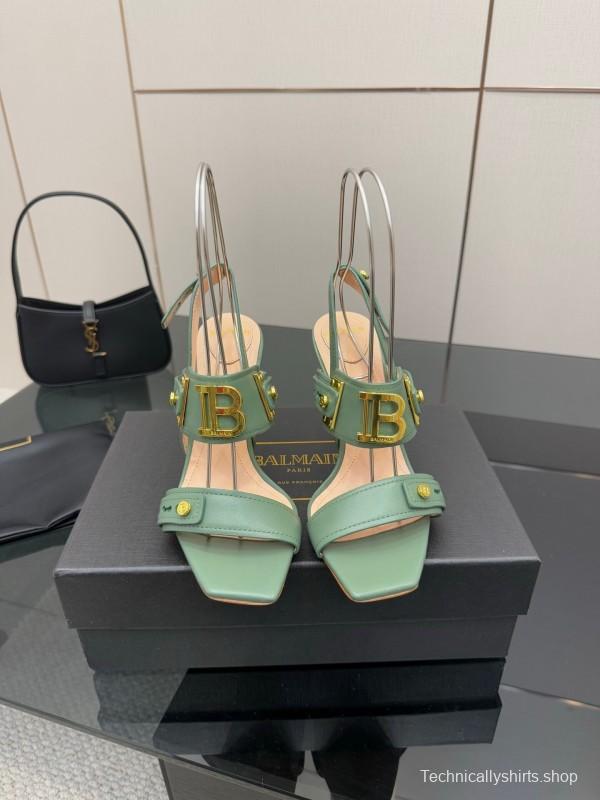 Balmain 2025/SS Metal Heel High Heel Sandals - KFY00320
