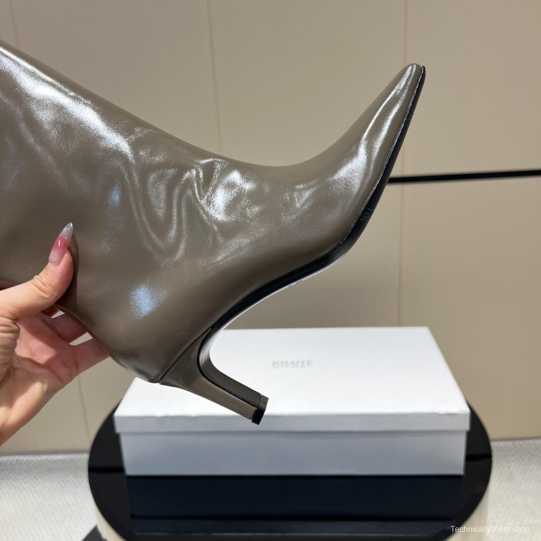 Khaite 2025/SS Square Toe Slip-On High Boots - KFY00490