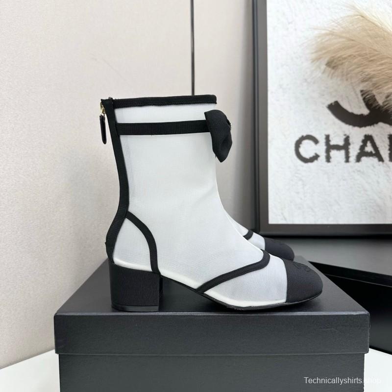 Chanel 2025 SS Classic Bow Ankle Boots - LY00