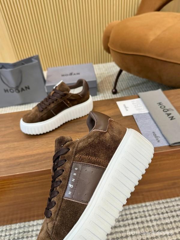 Hogan H-STRIPES Series Couple Thick Sole Biscuit Shoes Airship Shoes Casual Sneakers - AS00310