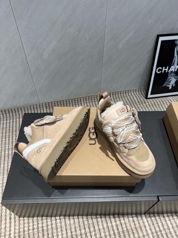 UGG Platform Loafers Series Round Toe Chunky Sole Casual Shoes - MJ00270