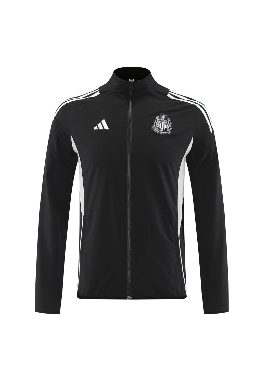 25/26 Newcastle United Black S-3XL Half Zipper Jacket+Long Pants