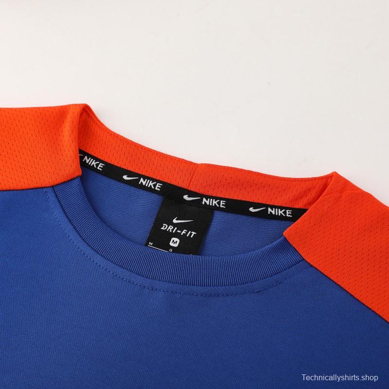 2025 Netherlands Blue Short Sleeve+Soccer Shorts