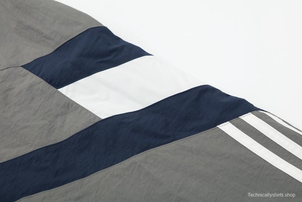 25/26 Real Madrid Grey S-3XL Half Zipper Jacket+Long Pants