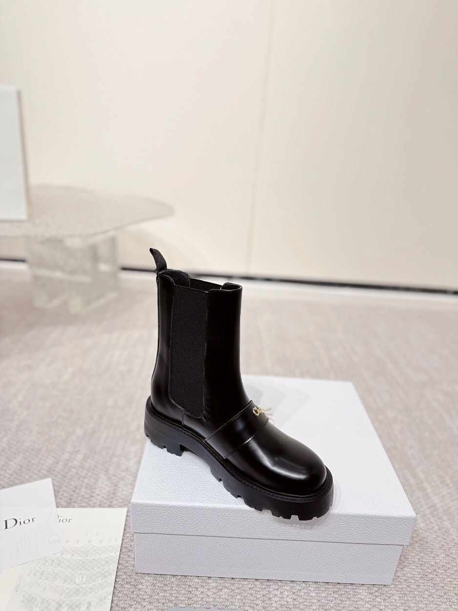 DIOR CHRONO Slip-On Motorcycle Boots - LY00340