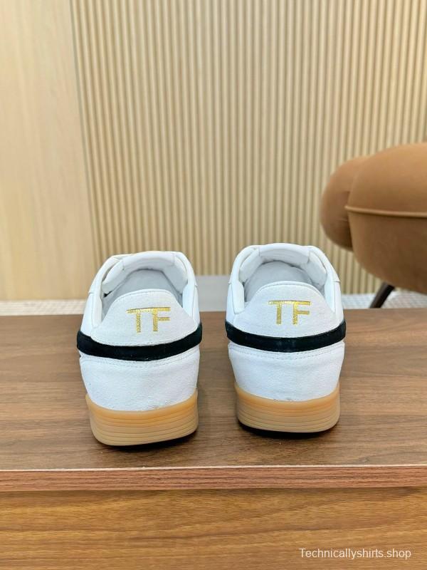 Tom Ford 2025 SS Casual Shoes with Classic Color Blocking and Imported Leather Insole - AS00350