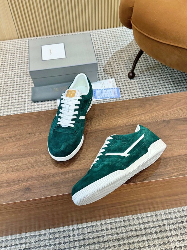 Tom Ford 2025 SS Casual Shoes with Classic Color Blocking and Imported Leather Insole - AS00350