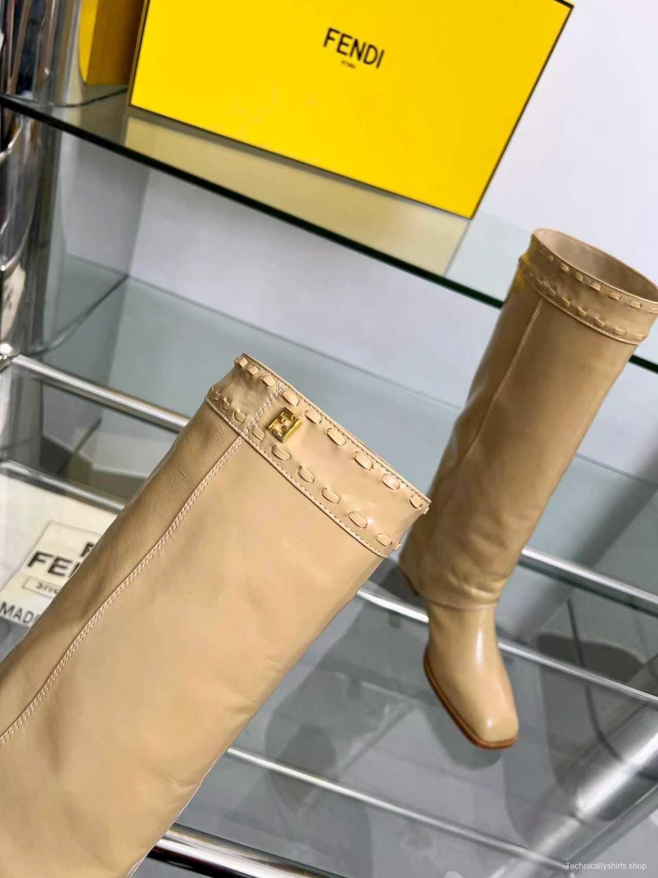 Fendi 2025 SS Wide-Calf Boots with Block Heel - LY00440/LY00510