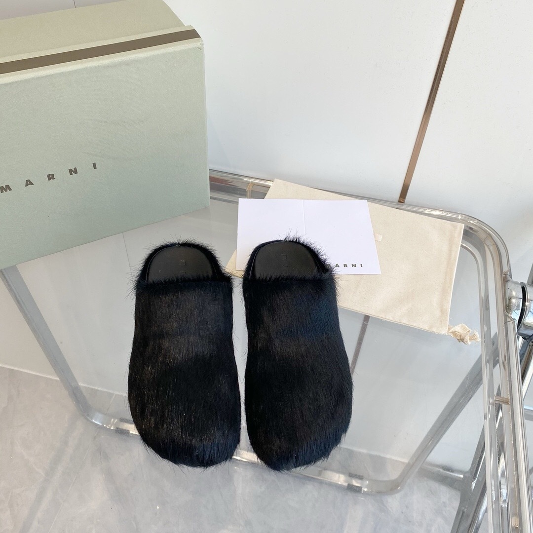 Marni 2025/SS Horsehair Loafer Shoes - LY00