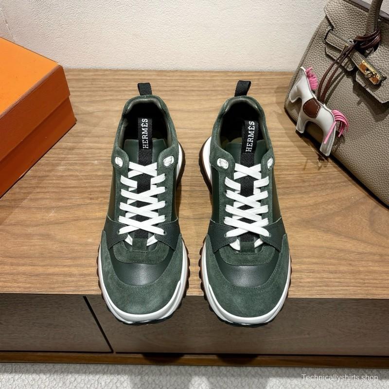 Hermes Boot-Type Shoes with Classic British Color Blocking Design - AS00410