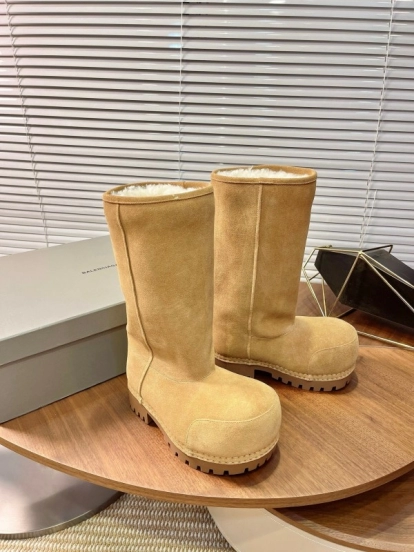 Balenciaga 2025 SS New Big Head High Heel Snow Boots - 2025SSBHB