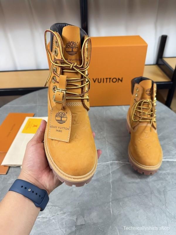 Timberland LV x Timberland Collaboration Monogram Ankle Boots - LY00380