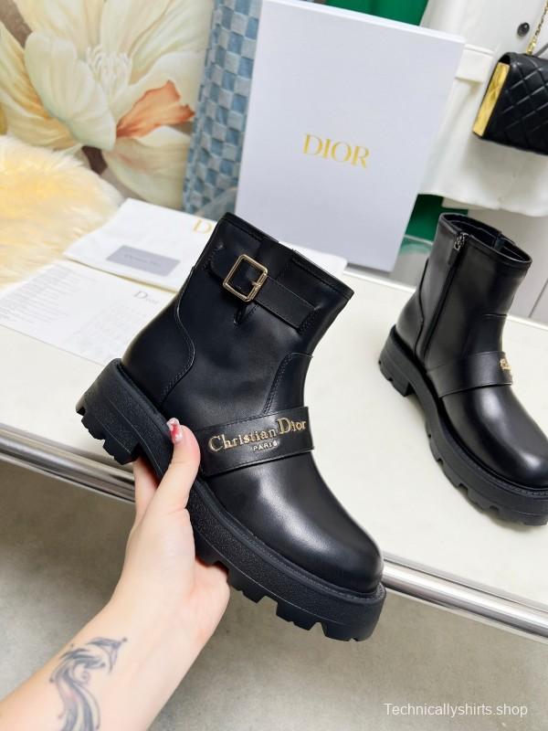Dior 2025/SS New Autumn Winter British Style Brogue Platform Martin Boots - LY00330