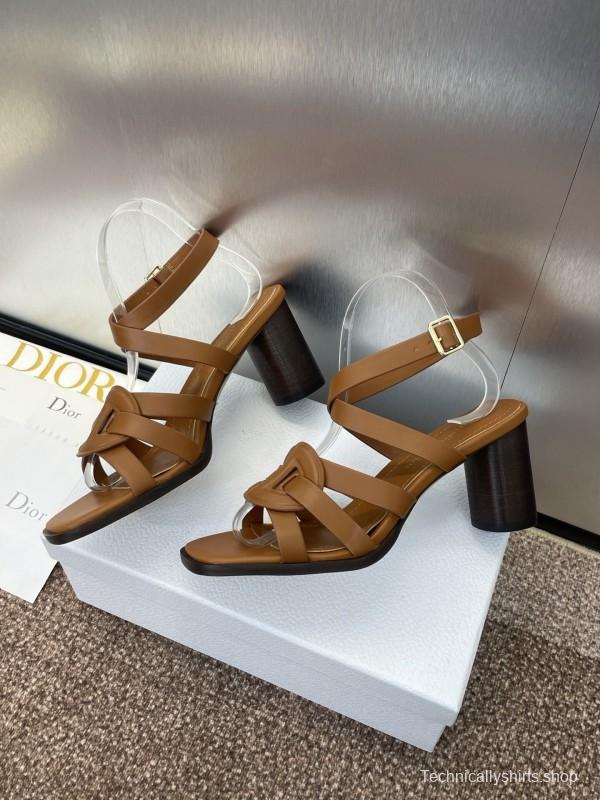 Dior D-Club Jelly Color Hollow Layered Cross Strap High Heel Women Shoes - KFY00290