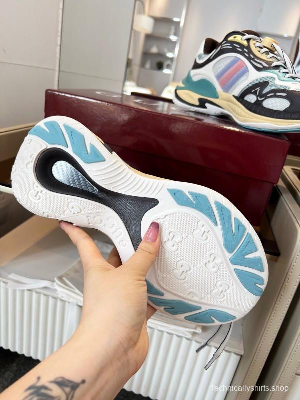 Gucci 2025 SS Collection 2.0 Sneakers with Reflective Stripes and Retro Design - AS00450