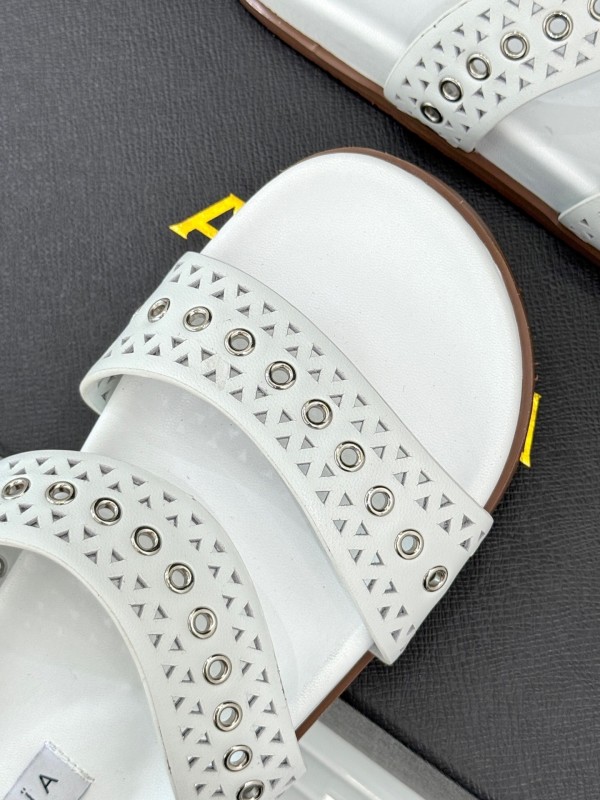 Alaia Spring Summer 2025 Laser-Cut Casual Sandals - KFY00260