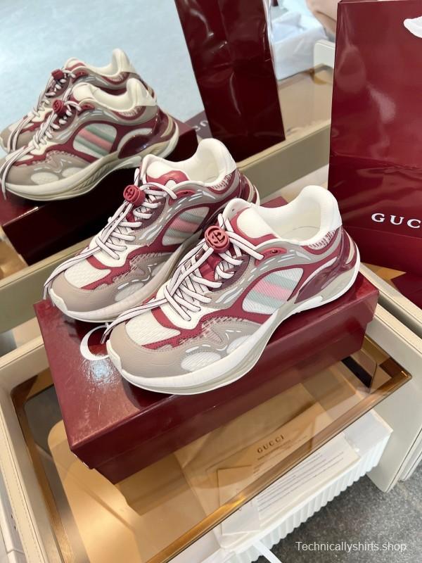 Gucci 2025 SS Collection 2.0 Sneakers with Reflective Stripes and Retro Design - AS00450