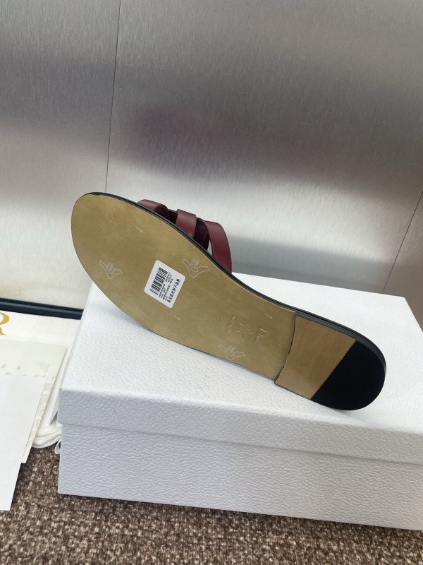Dior D-Club Jelly Color Hollow Layered Cross Strap Women's Sandals - KFY00280