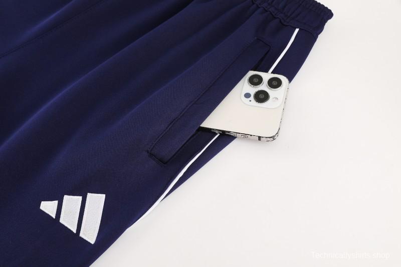 2025 Adidas Colorful Blue Full Zipper Jacket+Long Pants