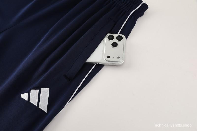 25/26  Adidas Royal Blue/Sky Blue Full zipper Jacket Tracksuit+ long pants