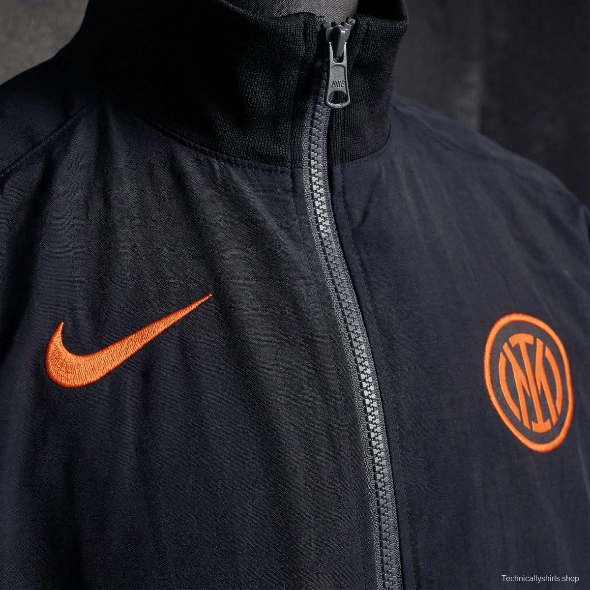 2026 Inter Milan Black Jacket Windbreaker