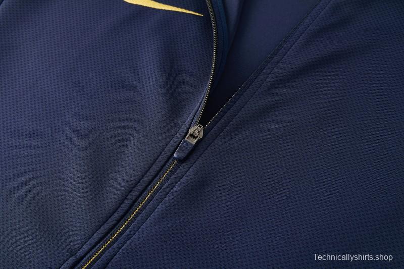 2026 NIKE Navy Full Zipper Jacket + Long Pants