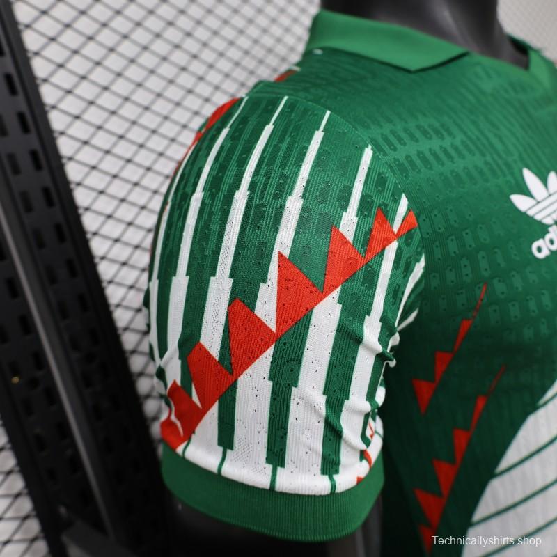 Player Version 2027 Mexico Home Green with Diagonal Graphic Jersey