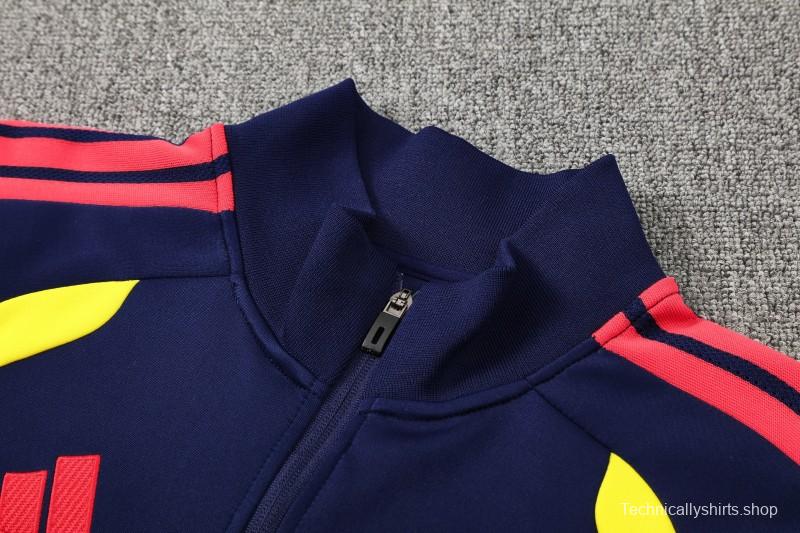 26/27  Colombia Navy Blue Full Zipper Jacket Tracksuit  + Long Pants