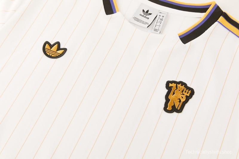 26/27 Manchester United White Short Sleeve+Soccer Shorts