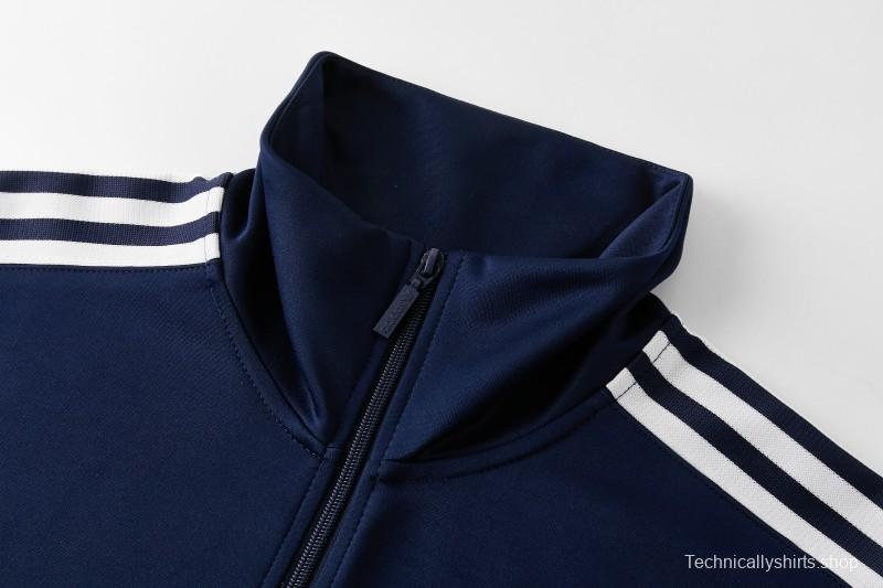 2026 Adidas Navy Blue Full Zipper Jacket + Long Pants