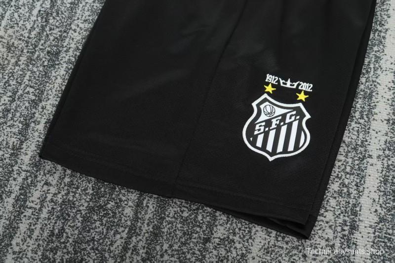 Retro Kids 12/13 Santos FC Black Long Sleeve Jersey