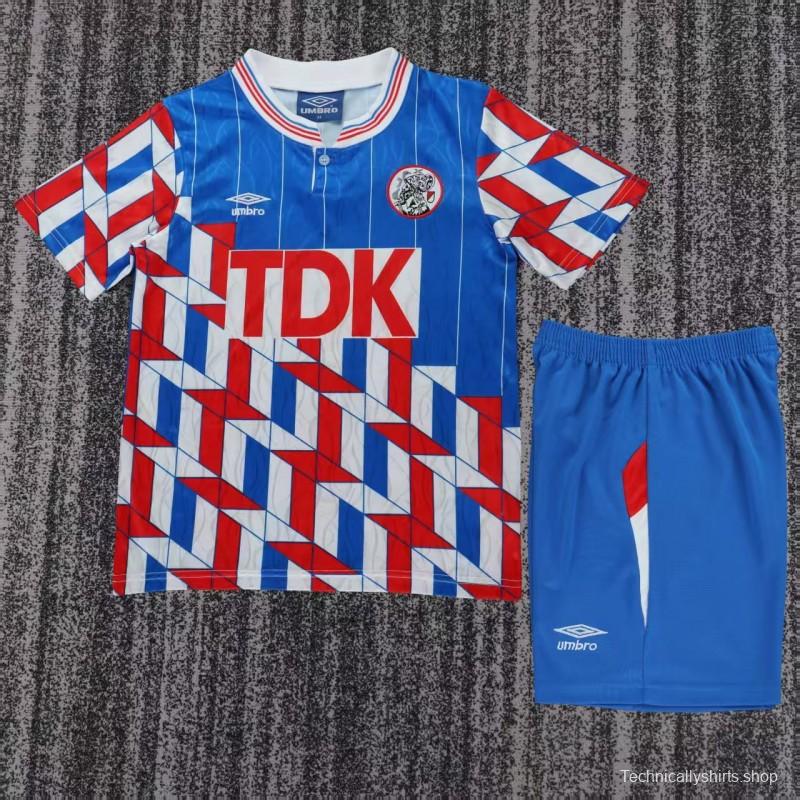 Retro Kids 89/90 Ajax Away Jersey