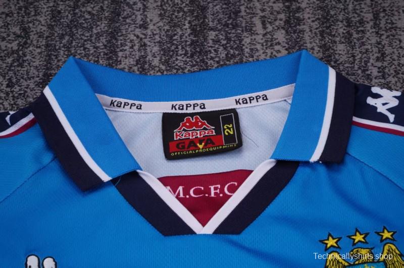 Retro Kids 97/98  Manchester City Home Jersey