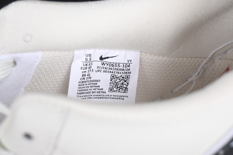 Nike Air Force 1 '07 Low Collaboration Basketball Sneaker with Full-Length Air Cushion - WY0655-104