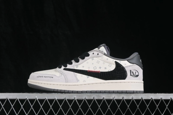 Nike Travis Scott x Fragment Design x Air Jordan 1 Low OG SP Casual Skateboarding Shoes - CW6688-121